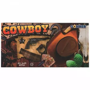 Toy cowboy set Pulio model 155880/0 with hat — Gonher accessory