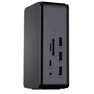 ProXtend USB4 Dual 8K Docking Station Dark Silver Wired Connectivity 7680x4320