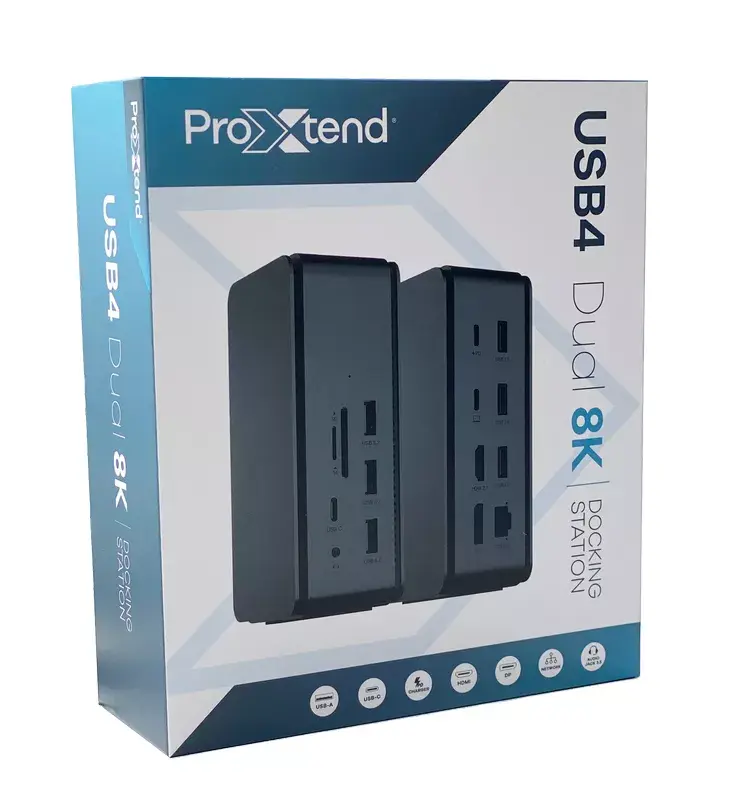 ProXtend USB4 Dual 8K Doku stacija Photo 4