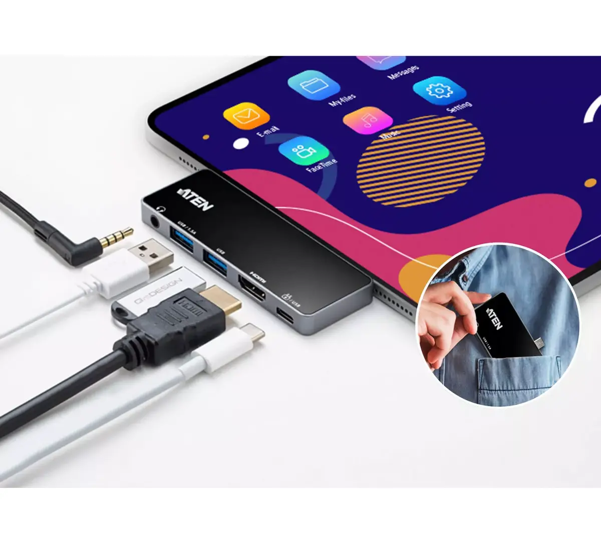 Incase ATEN UH3238-AT USB-C док-станция Photo 5
