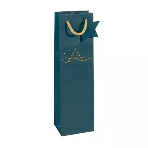 Gift wrap bag Sigel GT036 Blue 100x80x350 mm