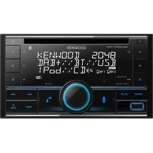 Автомагнитола Kenwood DPX-7300DAB Черный Bluetooth 2 DIN CD AAC MP3