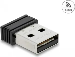 DeLOCK USB Dongle Wireless Barcode Scanner 2.4 GHz Black USB A