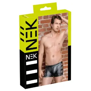 Мужские брюки NEK модель 21329901711 — casual fit, чёрные, 90% полиэстер 10% спандекс, сетчатые вставки