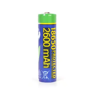 Перезаряжаемый аккумулятор Li‑Ion 18650 GEMBIRD EG-BA-18650/2600 — 3.7 В, 2600 мА·ч, 70.5 мм × 19.5 мм, блистер