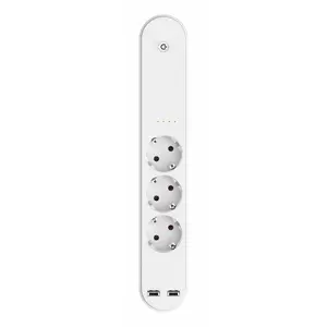 Умная сетевой фильтр Denver SHP-310U 3 AC розетки Тип F 3680 Вт