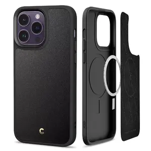 Mobila tālruņa maciņš Spigen ACS04879 vāciņš priekš Apple iPhone 14 Pro — 6.1" ekrānam, melns, PC/TPU ar mikrošķiedru