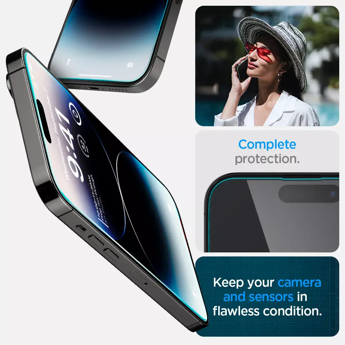 Spigen EZ FIT GLAS.tR caurspīdīgs ekrāna aizsargs Apple iPhone 14 Pro Photo 9