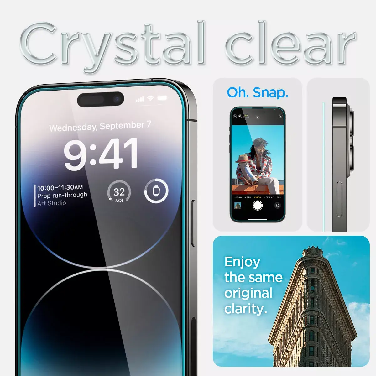 Spigen EZ FIT GLAS.tR caurspīdīgs ekrāna aizsargs Apple iPhone 14 Pro Photo 10