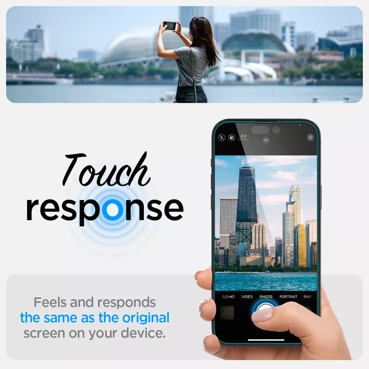 Spigen EZ FIT GLAS.tR caurspīdīgs ekrāna aizsargs Apple iPhone 14 Pro Photo 11