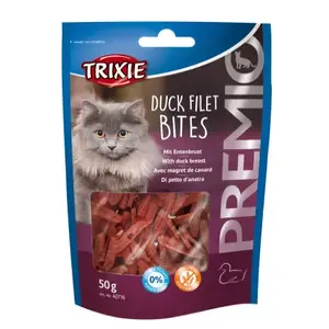 Лакомство для кошек Trixie TRIXIE PREMIO Duck Filet Bites, утка, 50 г, для взрослых
