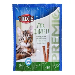 Trixie Premio Sticks с птицей и печенью 5x5 г — лакомство для кошек