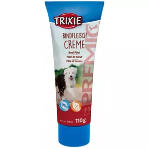 Лакомство для собак Trixie Premio Beef 110 г — гипоаллергенная паста в тюбике, 14,3% белка, 26,4% жира, без глютена, без лактозы для взрослых
