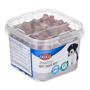 Лакомства для дрессировки собак Trixie Junior Dots 140 г — мягкие рыбные снеки для щенков