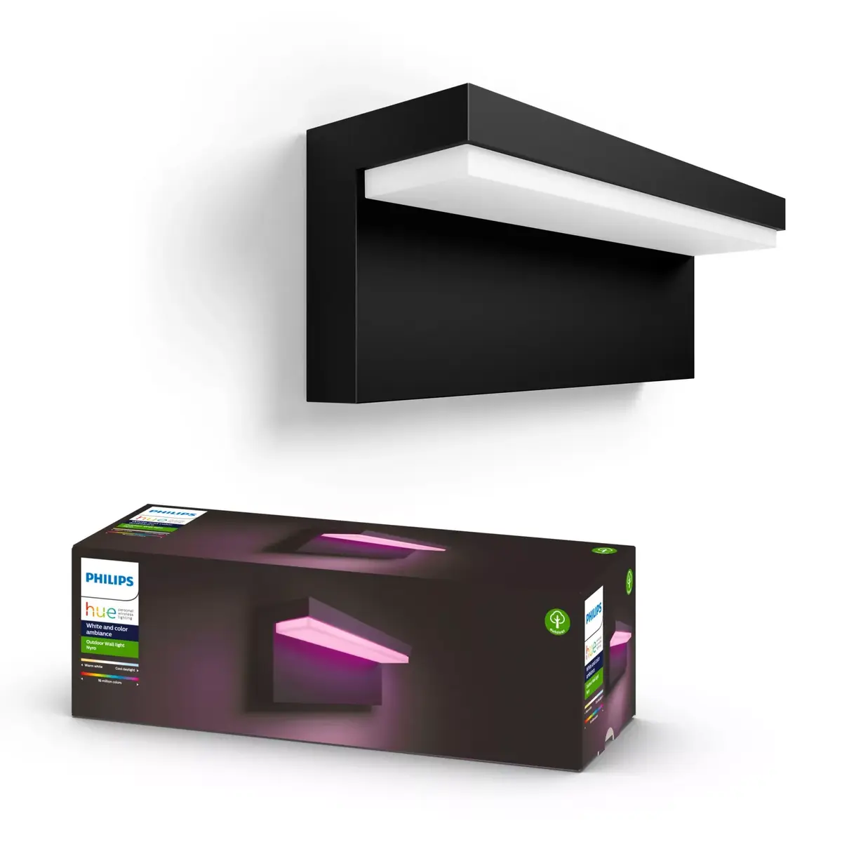 Viedais sienas gaismas Philips Hue Nyro Outdoor Photo 6