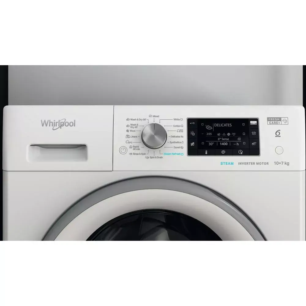 Veļas mazgājamā žāvētāja WHIRLPOOL FFWDD 1076258 SV EE Photo 9