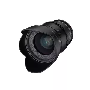Cinema lens Samyang VDSLR 35mm T1.5 MK2 for MILC, 12 elements/10 groups, 77mm filter, 137.8mm length, bayonet mount