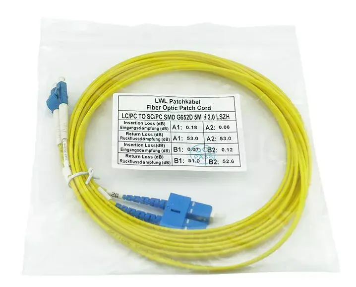 BlueOptics CAB-SMF-LC-SC-3-BO InfiniBand šķiedru optikas kabelis Photo 8