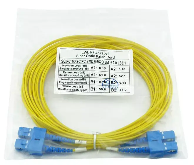 Оптоволоконный кабель InfiniBand BlueOptics CAB-SMF-SC-SC-2-BO Photo 5