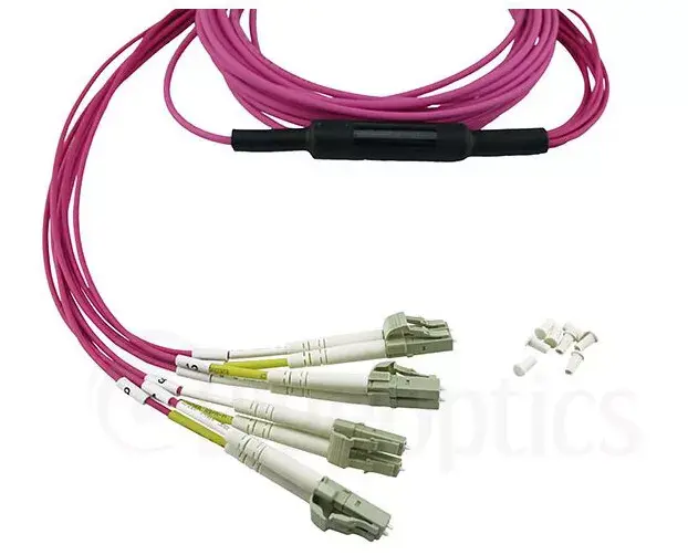Fibre Optic Cable BlueOptics CBL-MPO12-4LC-OM4-2M Photo 3