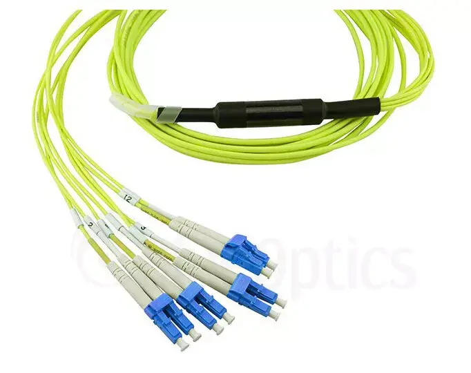 InfiniBand fibre optic cable BlueOptics CBL-MPO12-4LC-SMF-1M Photo 2