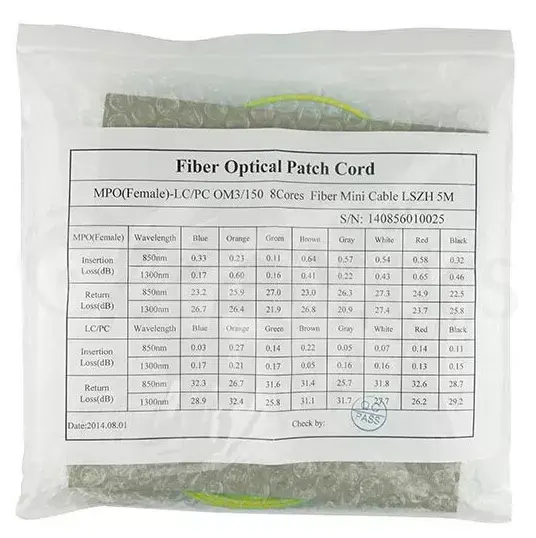 MPO-4xLC одномодный патч-кабель BlueOptics CBL-MPO12-4LC-SMF-2M Photo 8