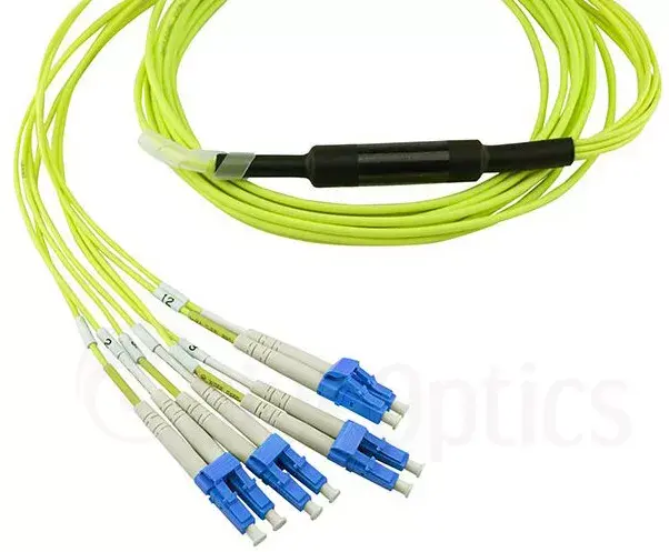 InfiniBand fibre optic cable BlueOptics CBL-MPO12-4LC-SMF-7M-BO Photo 2