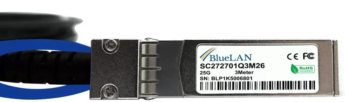 InfiniBand оптоволоконный кабель BlueOptics SFP-H25G-CU5M-BL Photo 2