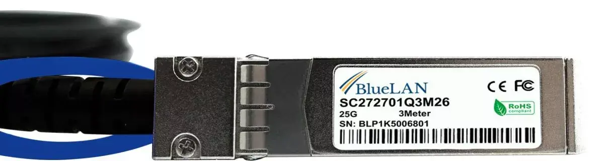 InfiniBand/fibra optikas kabelis BlueOptics SFP-H25G-CU3M Photo 3