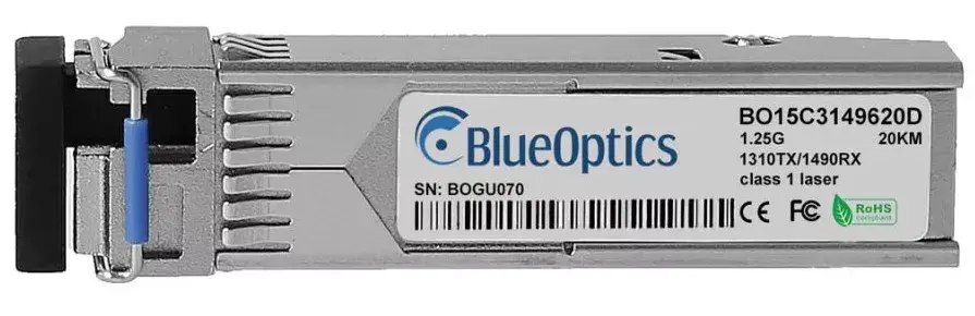 SFP pārraides modulis BlueOptics SFP-BXU34-20KM-F5-BO 1250