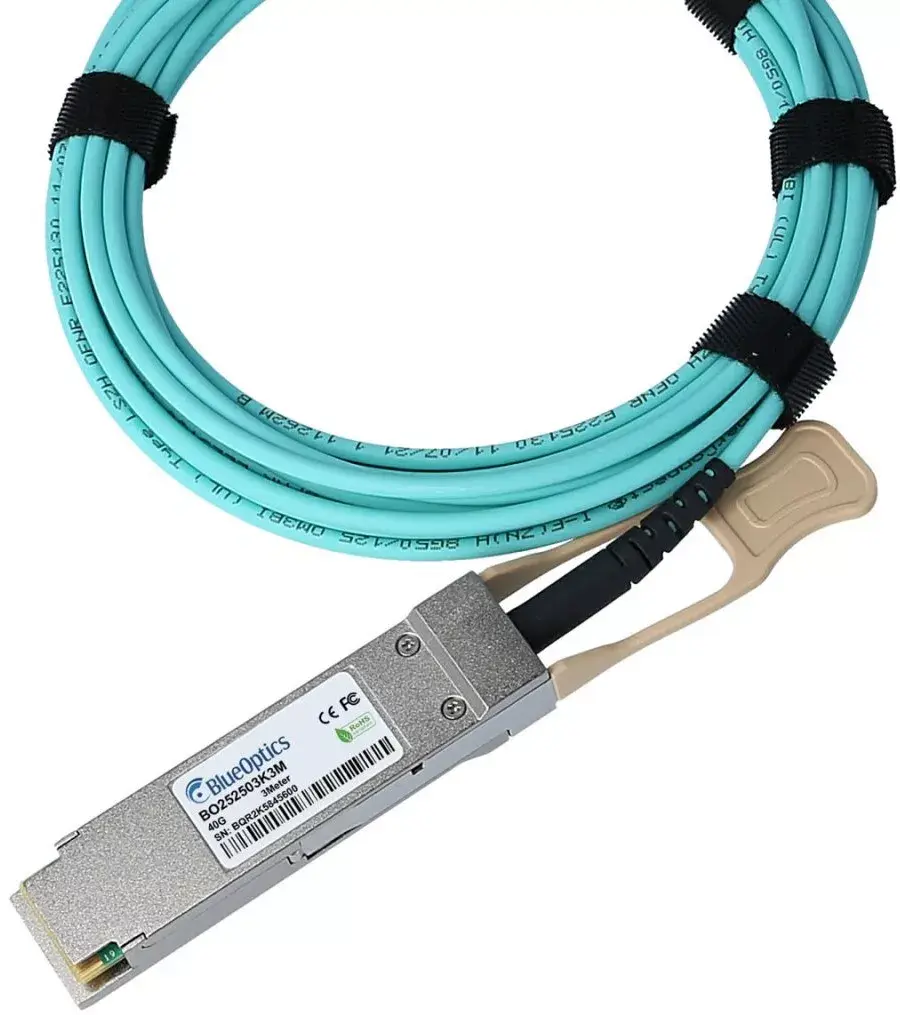 InfiniBand fibre optic cable BlueOptics QSFP-40G-AOC-50M-BO Photo 3