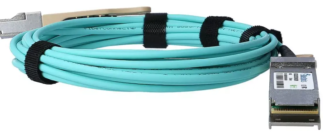 InfiniBand fibre optic cable BlueOptics QSFP-40G-AOC-50M-BO Photo 4