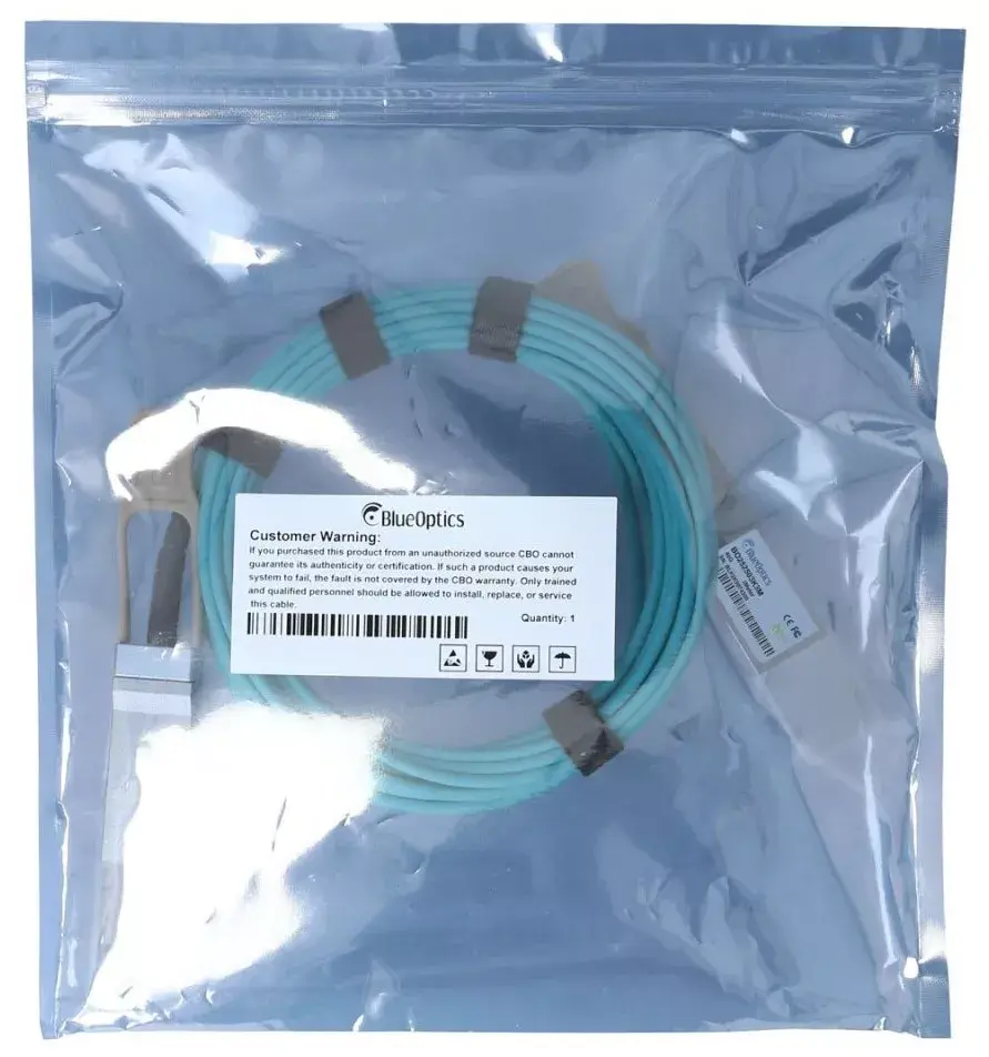 InfiniBand fibre optic cable BlueOptics QSFP-40G-AOC-50M-BO Photo 5