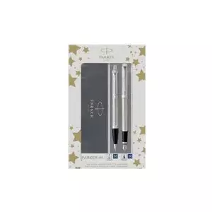 Fountain and Ballpoint Pen Gift Set Parker IM Brushed Metal C.C. DuoSet 2183058