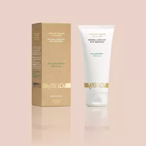 Ūdens bāzes lubrikants YESforLOV Natural ar organiskām jūras aļģēm, bez glicerīna, 100 ml — maksts un seksa rotaļlietām