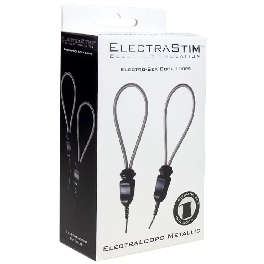 ELECTRASTIM Electraloops adjustable metal penis rings Photo 2