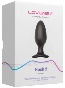 Lovense Hush 2 anālā rotaļlieta ar lietotnes vadību, melna