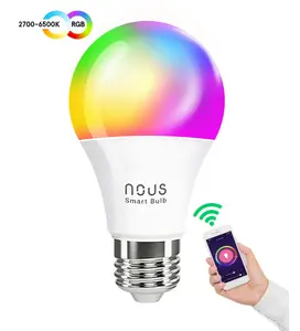 Smart bulb Nous P3 RGB E27 Wi‑Fi compatible with Tuya/Smart Life, adjustable color and white light