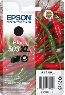 Epson 503XL oriģinālais melnās tintes kasetne