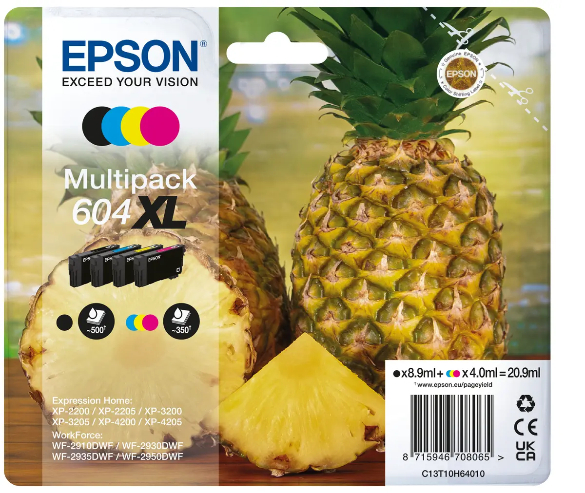 Epson 604XL Oriģinālo tintes kasetņu daudzpaku