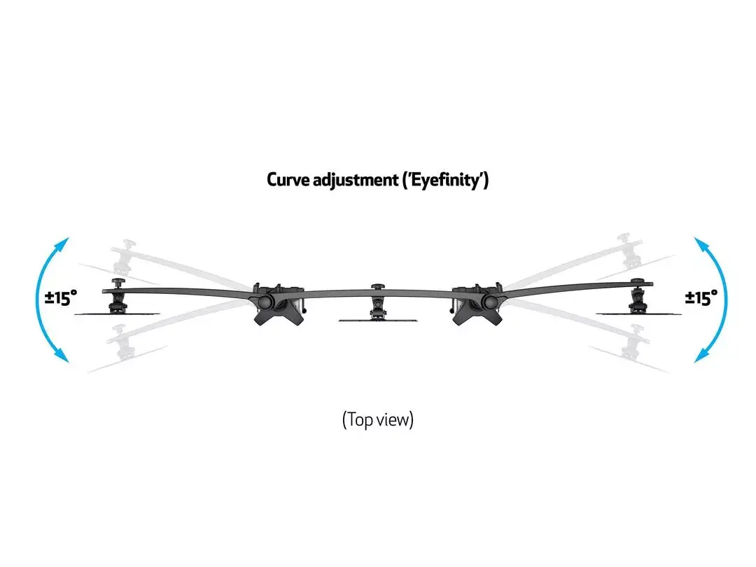 Multibrackets M VESA Desktopmount Triple Desk Clamp Photo 14
