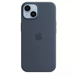 Silicone Case Cover Apple iPhone 14 MagSafe Storm Blue