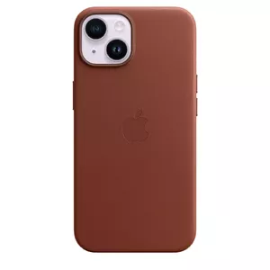 Чехол Apple iPhone 14 Leather Case with MagSafe Коричневый