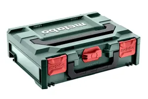 Tool hard case Metabo 626891000 — ABS small parts/tool box, 296×496×145 mm, green/red