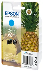 Epson 604 Оригинальный струйный картридж голубого цвета 2.4 мл для принтеров Expression Home и WorkForce