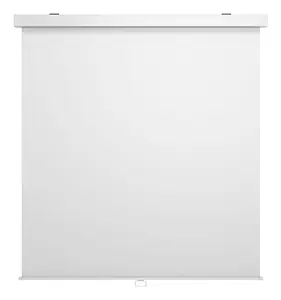 Multibrackets M 1:1 Manuālais projekcijas ekrāns 172x172 White Edition ar matētu baltu virsmu, 96 collu diagonāli, griestu un sienas montāžu