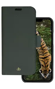 Чехол-книжка dbramante1928 New York для iPhone 14 Pro Max, зелёный, 3 слота для карт, для 6.7"