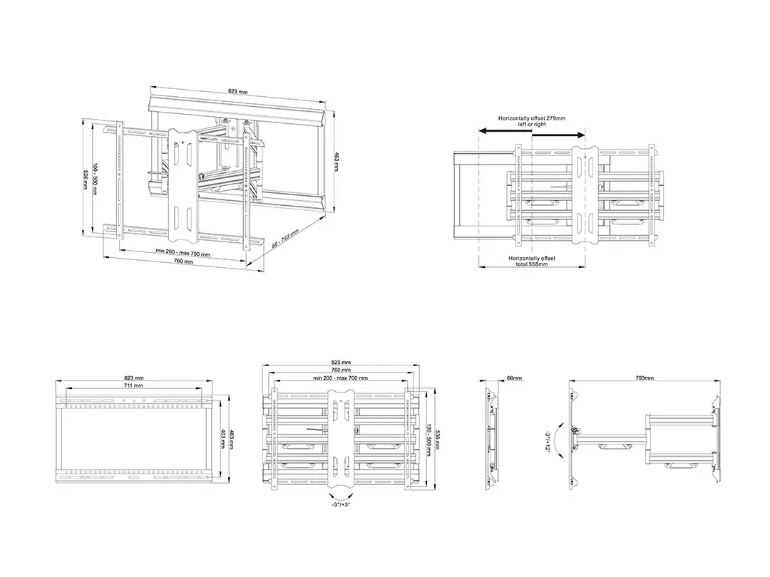 Multibrackets M Universal Flexarm Pro Dual HD Offset Photo 6