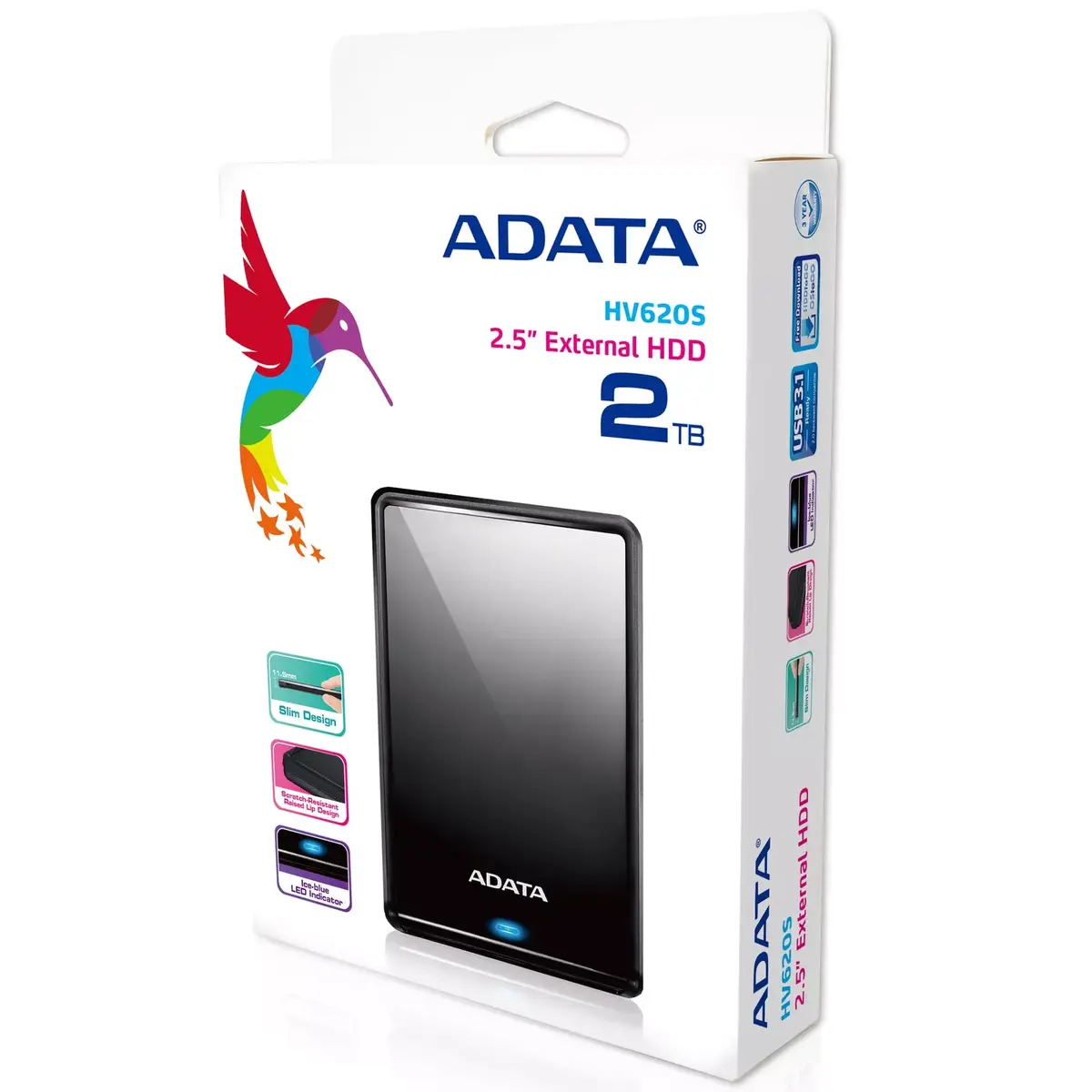 ADATA AHV620S Ārējais HDD 2 TB USB 3.2 Gen 1 Photo 8