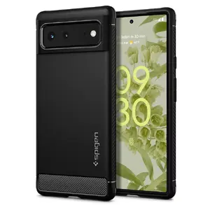 Чехол Spigen Rugged Armor для Google Pixel 6, TPU-крышка для экрана 16,3 см (6,4") — чёрный